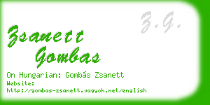 zsanett gombas business card